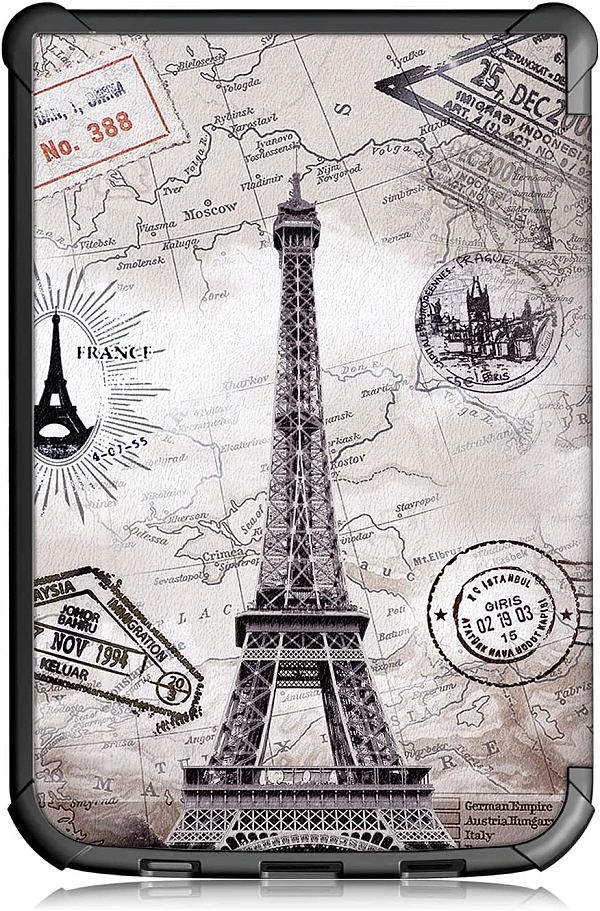 Puzdro Durable Lock PB-02 pre Pocketbook 616 / 617 / 618 / 627 / 628 / 632 / 633 - motív Paris