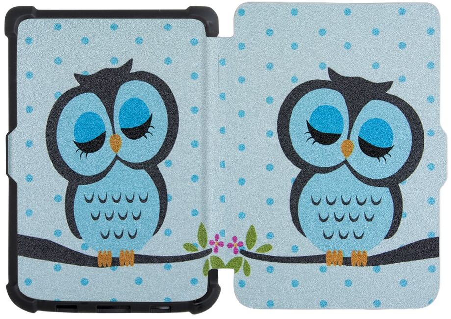 Puzdro Durable Lock PB-07 pre Pocketbook 616 / 617 / 618 / 627 / 628 / 632 / 633 - motív Owl