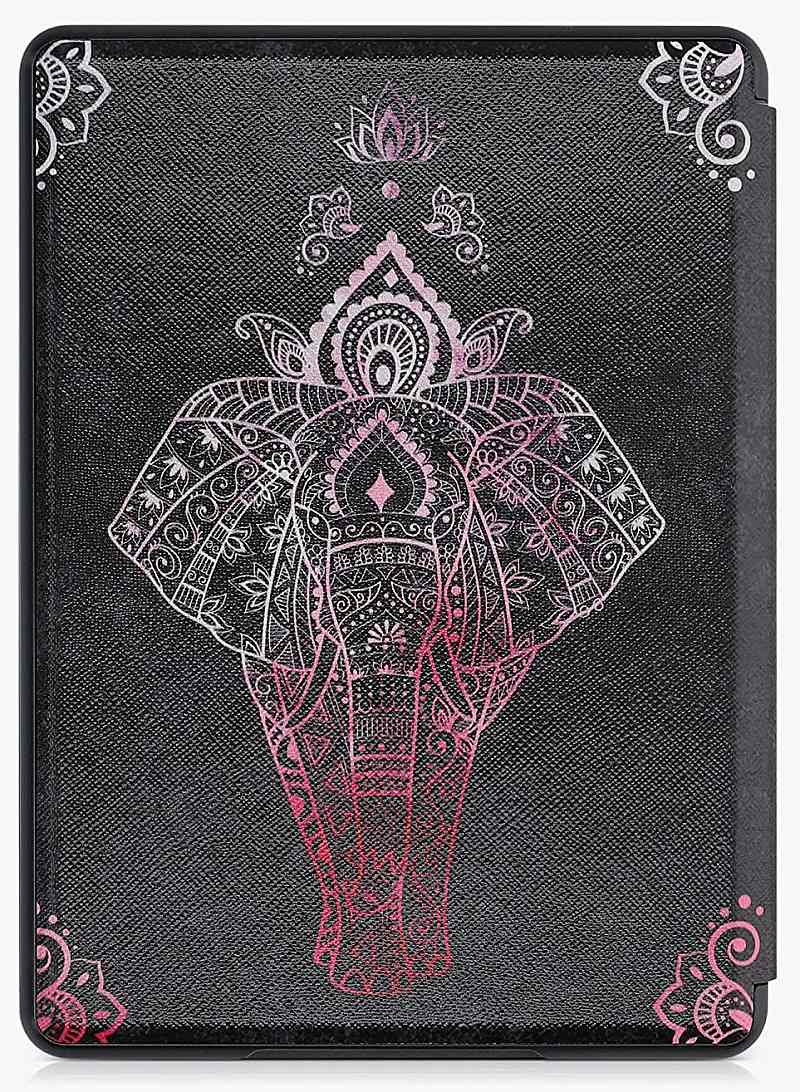 Puzdro KW Mobile - Elephant Sketch - KW5625610 - pre Amazon Kindle Paperwhite 5 (2021) - antracitové
