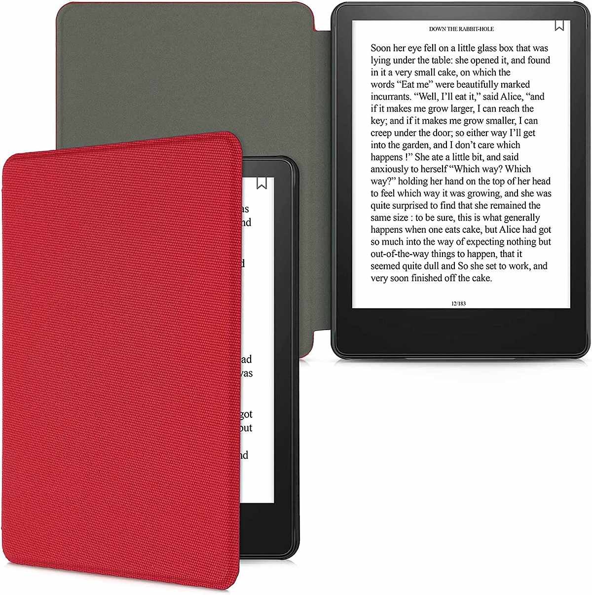 Púzdro KW Mobile - Nylon Book - KW5626509 - pre Amazon Kindle Paperwhite 5 (2021) - červené