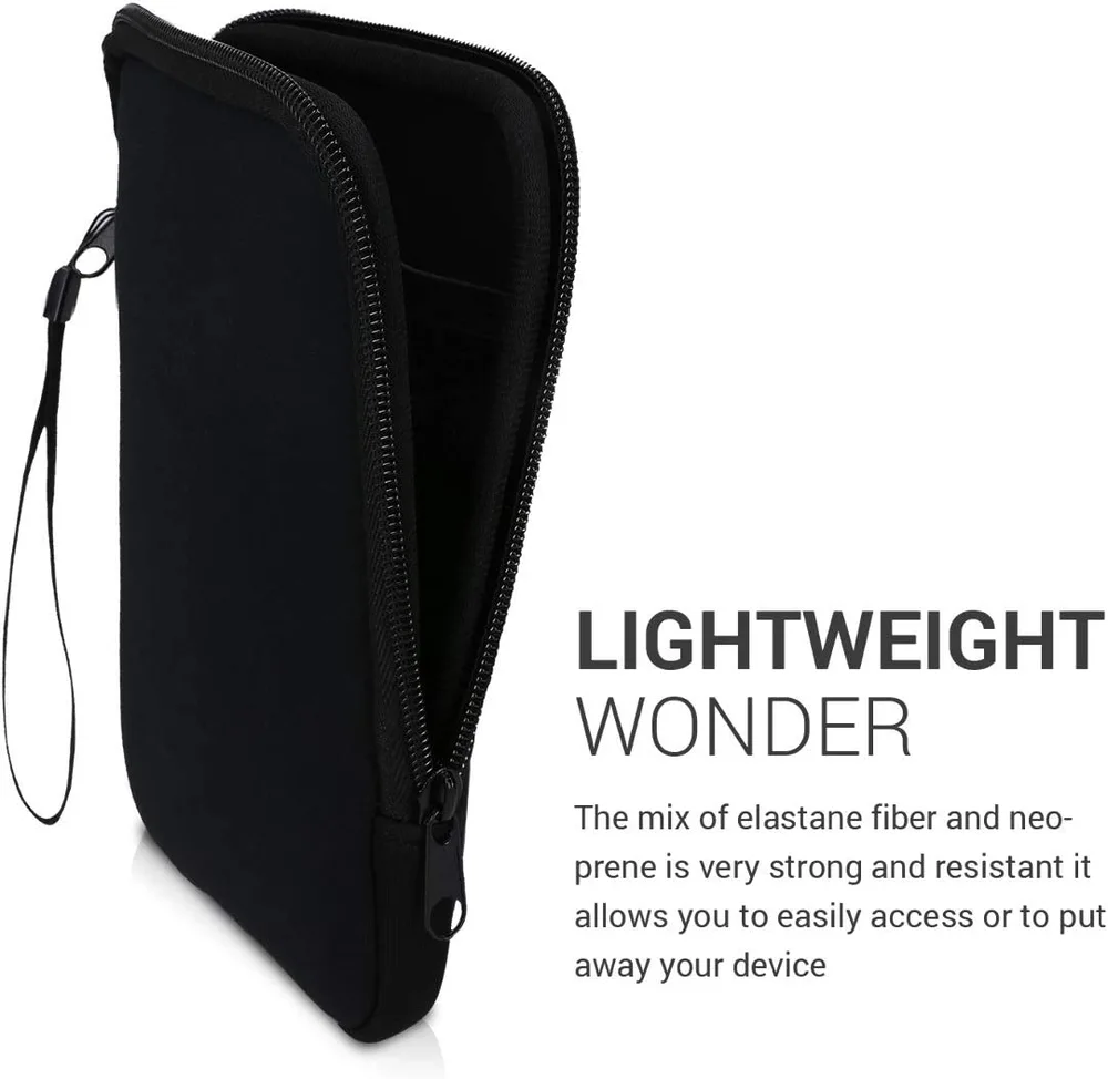 Púzdro KW Mobile Neoprene Zipper - KW5033401 - Univerzálne púzdro pre čítačky 6" - čierne