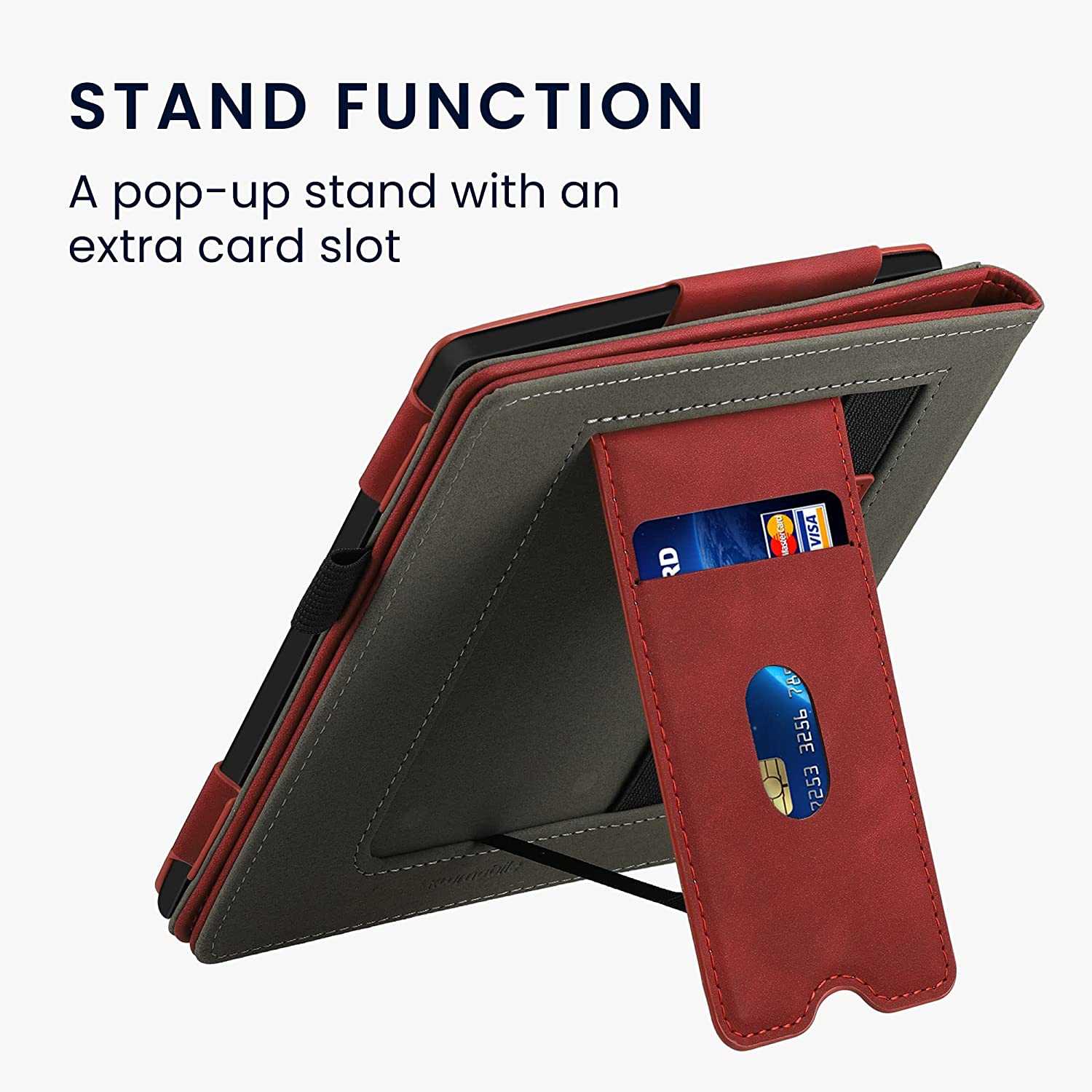 Puzdro KW Mobile - Nubuck Brushed Heart - KW5939301 - pre Amazon Kindle Oasis 2/3 - Dark Red