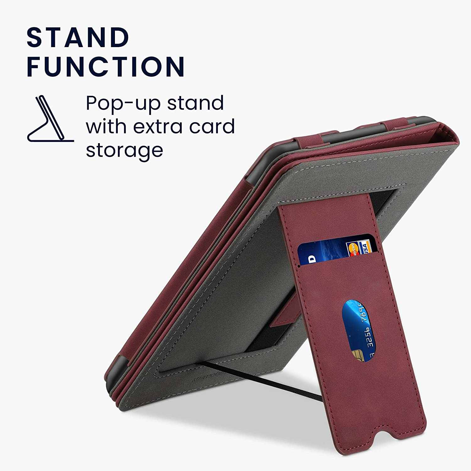 Puzdro KW Mobile - Nubuck Desert Red - KW5762020 - pre Amazon Kindle Paperwhite 1/2/3 - Dark Red