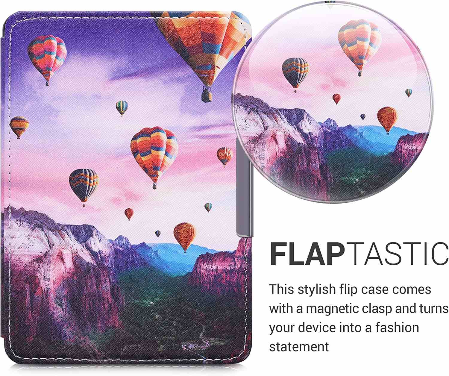 Puzdro KW Mobile - Hot Air Balloons - KW5719401 - pre Amazon Kindle Paperwhite 4 (2018) - viacfarebné