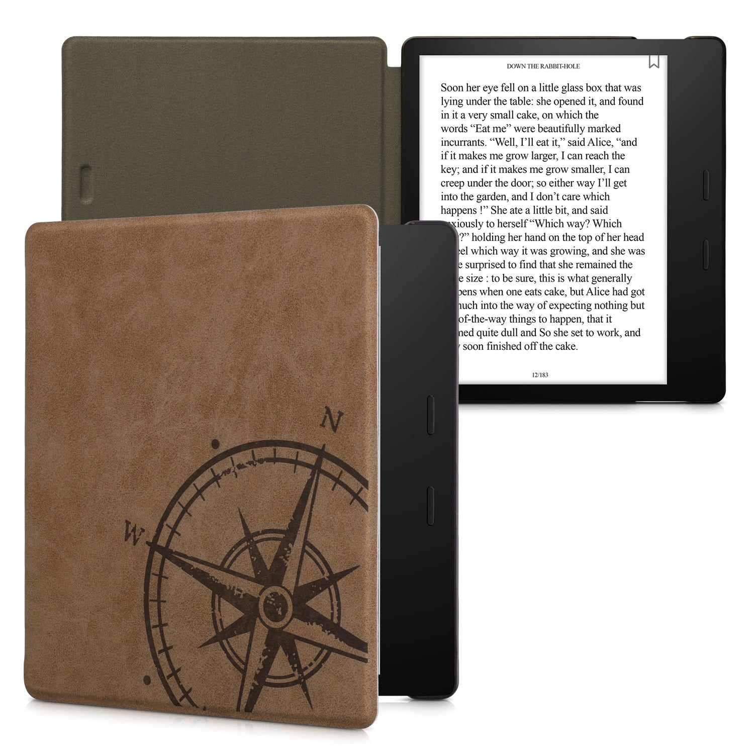 Puzdro KW Mobile - Navigational Compass - KW5939101 - pre Amazon Kindle Oasis 2/3 - hnedé