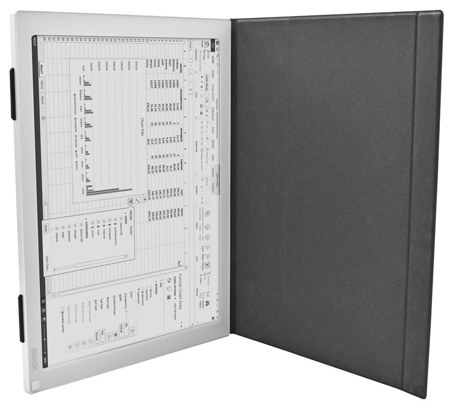 Onyx Boox Mira - E-Ink monitor 13,3", dotykový, púzdro, stojan - šedý