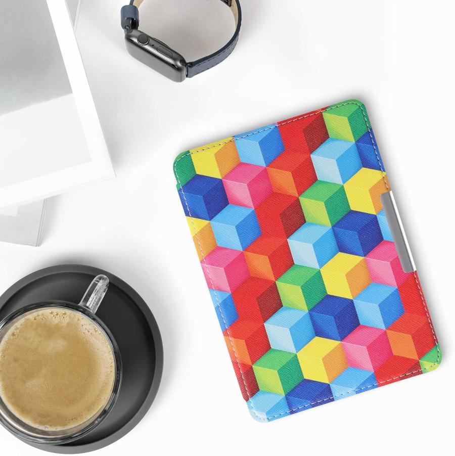 Puzdro KW Mobile - Colorful Blocks - KW5719403 - pre Amazon Kindle Paperwhite 4 (2018) - viacfarebné