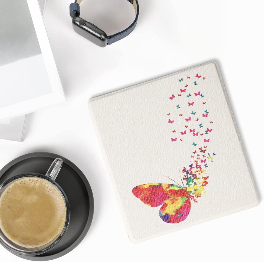 Puzdro KW Mobile - Butterfly Swarm - KW4941714 - pre Amazon Kindle Oasis 2/3 - viacfarebné