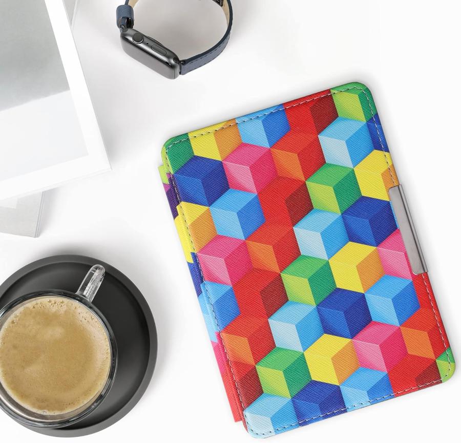 Puzdro KW Mobile - Colorful Blocks - KW4556943 - pre Amazon Kindle Paperwhite 1/2/3 - viacfarebné