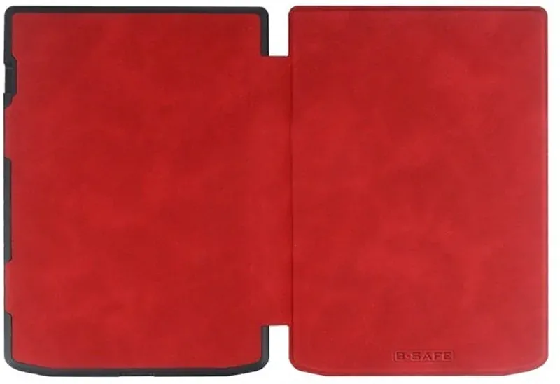 Puzdro B-SAFE LOCK 3478, obal na Pocketbook 743G InkPad 4 a Pocketbook 743C InkPad Color 2 - červené, magnetické zatváranie, AutoSleep