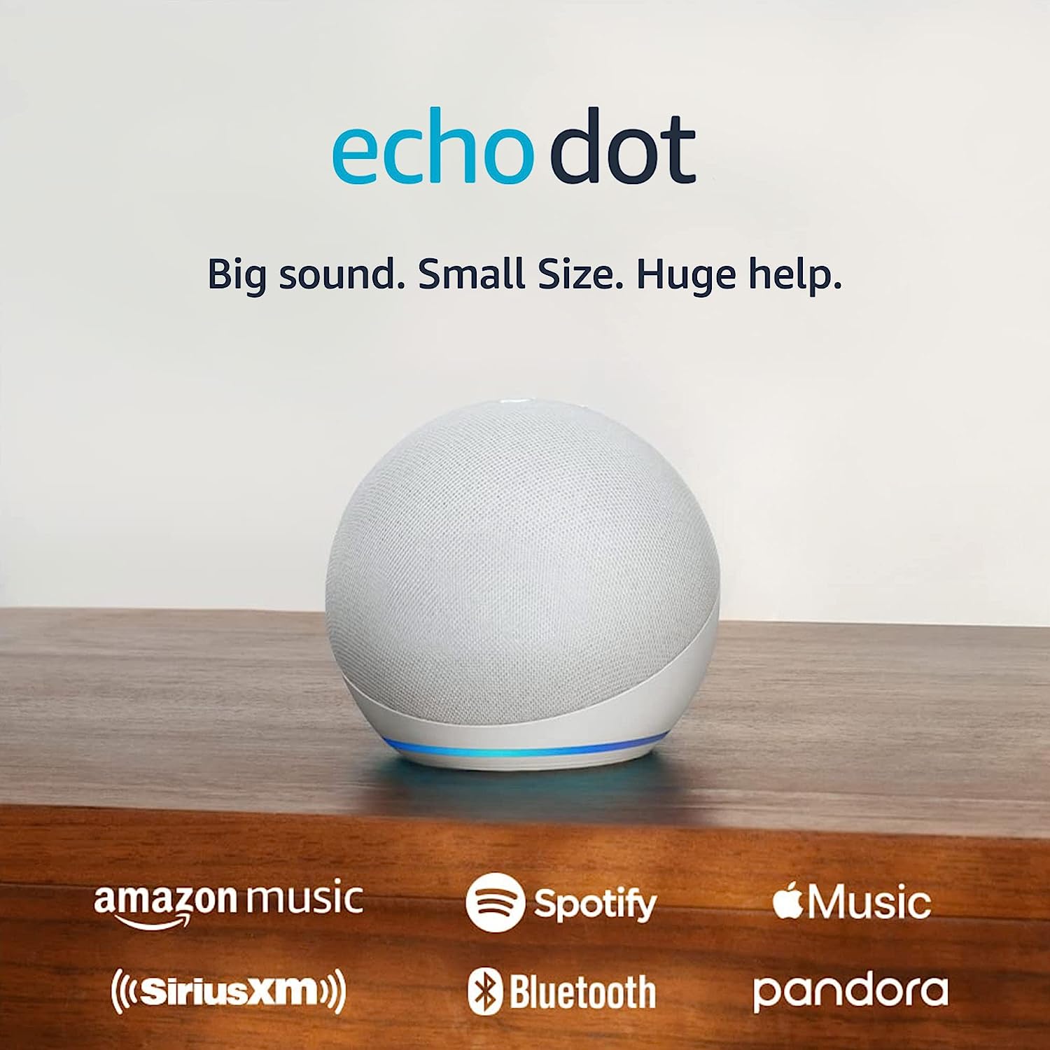Amazon Echo DOT 2022 (5. generácia) - hlasový asistent - Glacier White (biely)