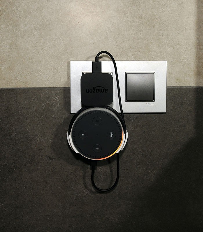 B-SAFE DRŽIAK AMAZON ECHO DOT CHARGER WALL MOUNT, BIELÝ