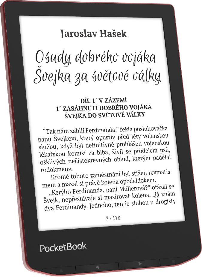 PocketBook 634 Verse Pro - 16 GB, WiFi, Passion Red (červený)