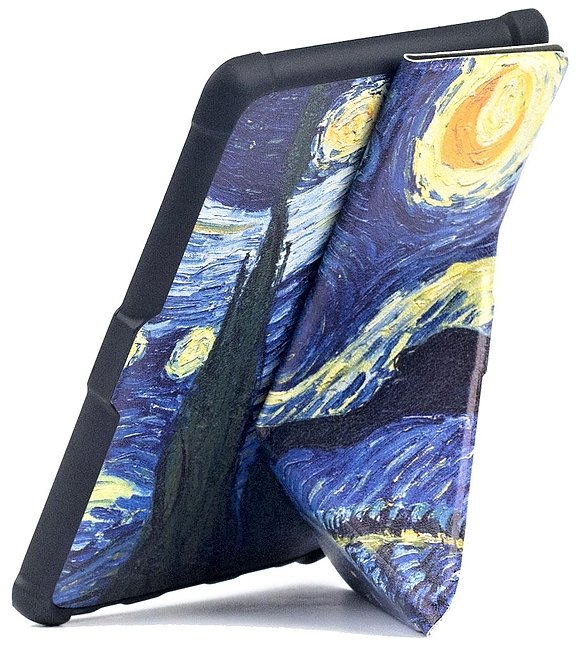 Origami Durable Lock ODL-103 púzdro pre Pocketbook 616 / 617 / 618 / 627 / 628 / 632 / 633 - motív Gogh, stojan, magnet