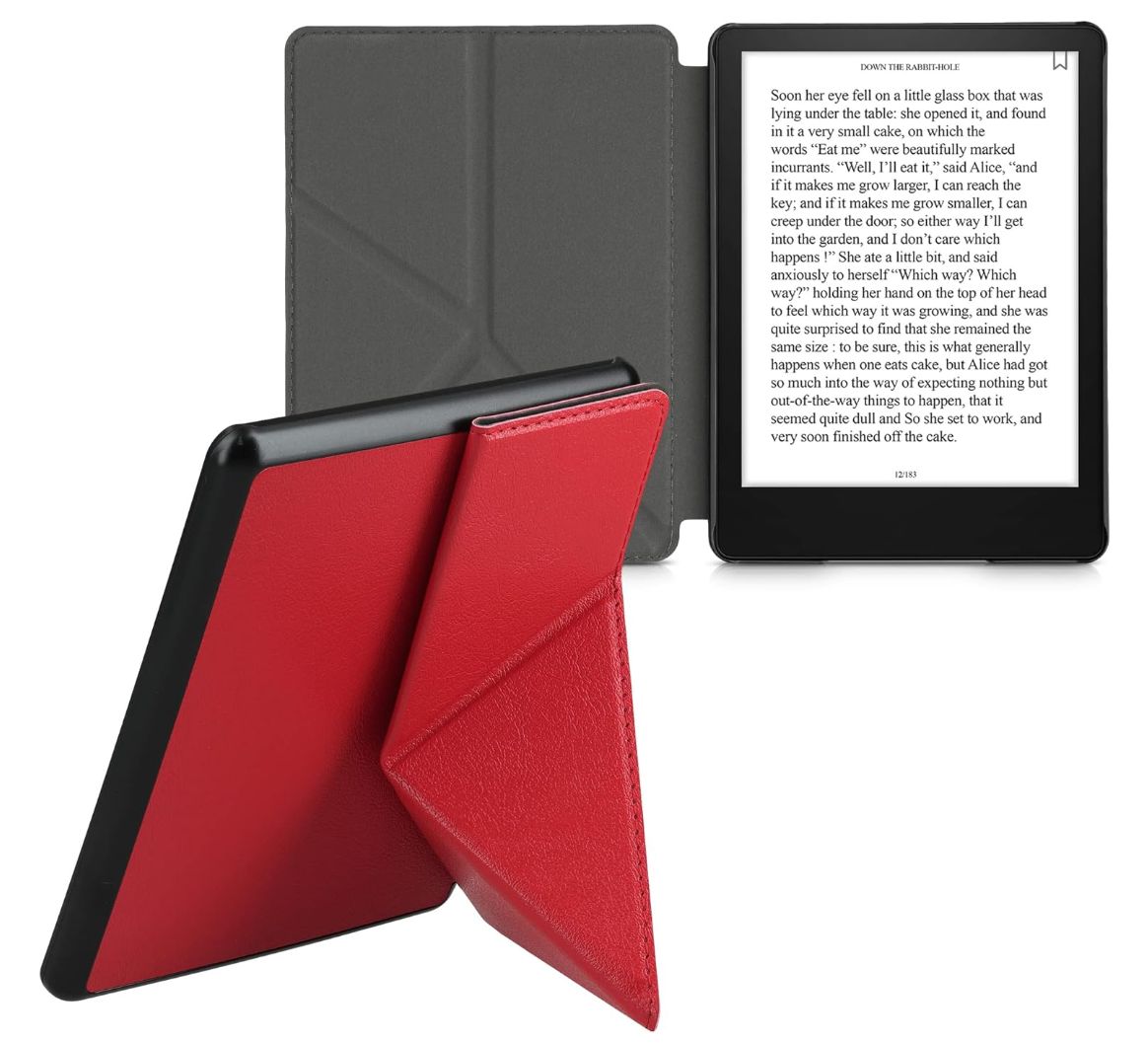 Origami Durable Lock OR45 - púzdro pre Amazon Kindle Paperwhite 1/2/3, magnet, stojan - červené