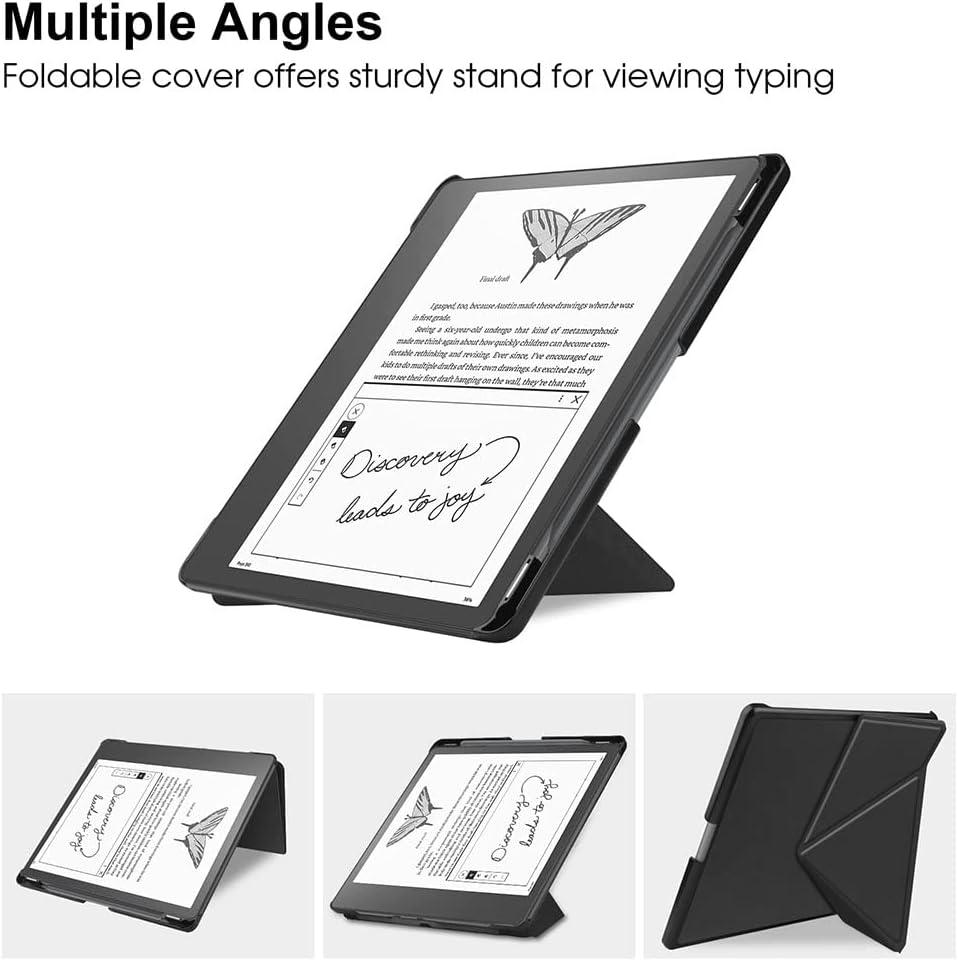 Puzdro Durable Lock Origami DL-201 na Amazon Kindle Scribe - čierne