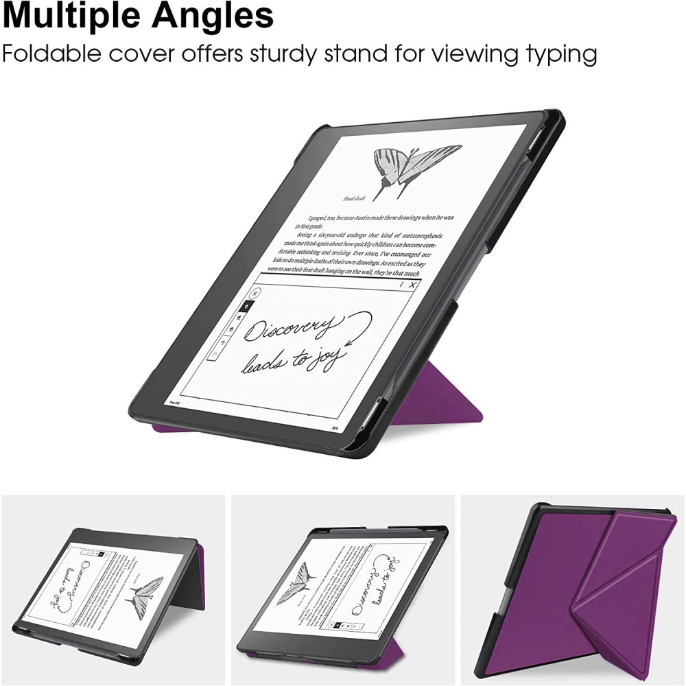 Puzdro Durable Lock Origami DL-204 na Amazon Kindle Scribe - fialové