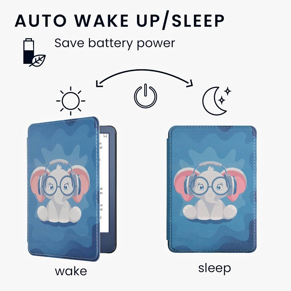 Puzdro KW Mobile - Cute Elephant - KW5998914 - pre Amazon Kindle 2022 - viacfarebné