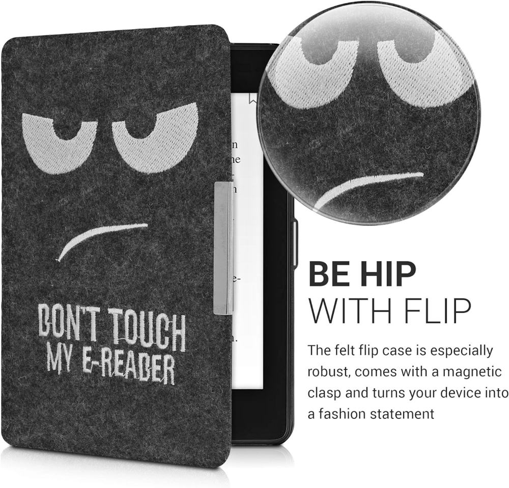 Puzdro KW Mobile Felt Dont Touch - KW4848911 - pre Amazon Kindle Paperwhite 4 (2018) - čierne