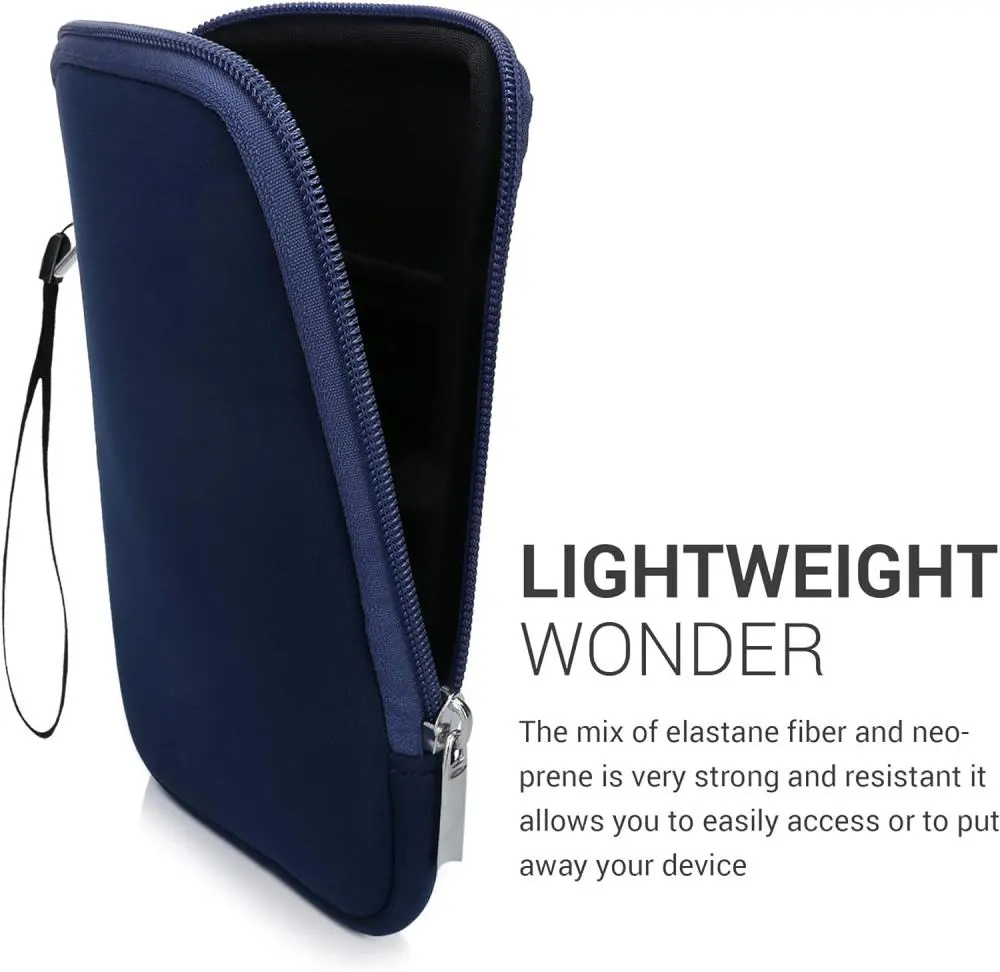 Púzdro KW Mobile Neoprene Zipper - KW5033417 - Univerzálne púzdro pre čítačky 6" - tmavo modré