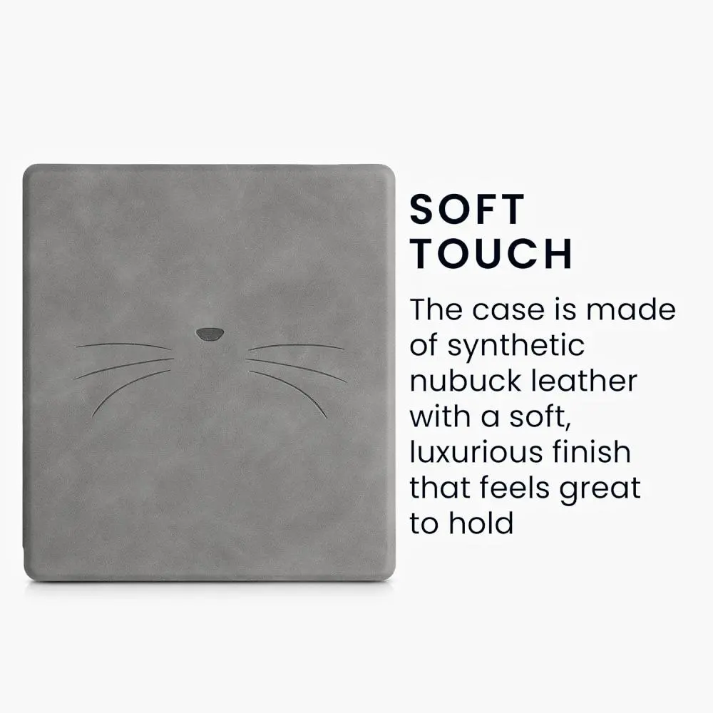 Puzdro KW Mobile - Meow Meow - KW5697208 - pre Amazon Kindle Oasis 2/3 - šedé