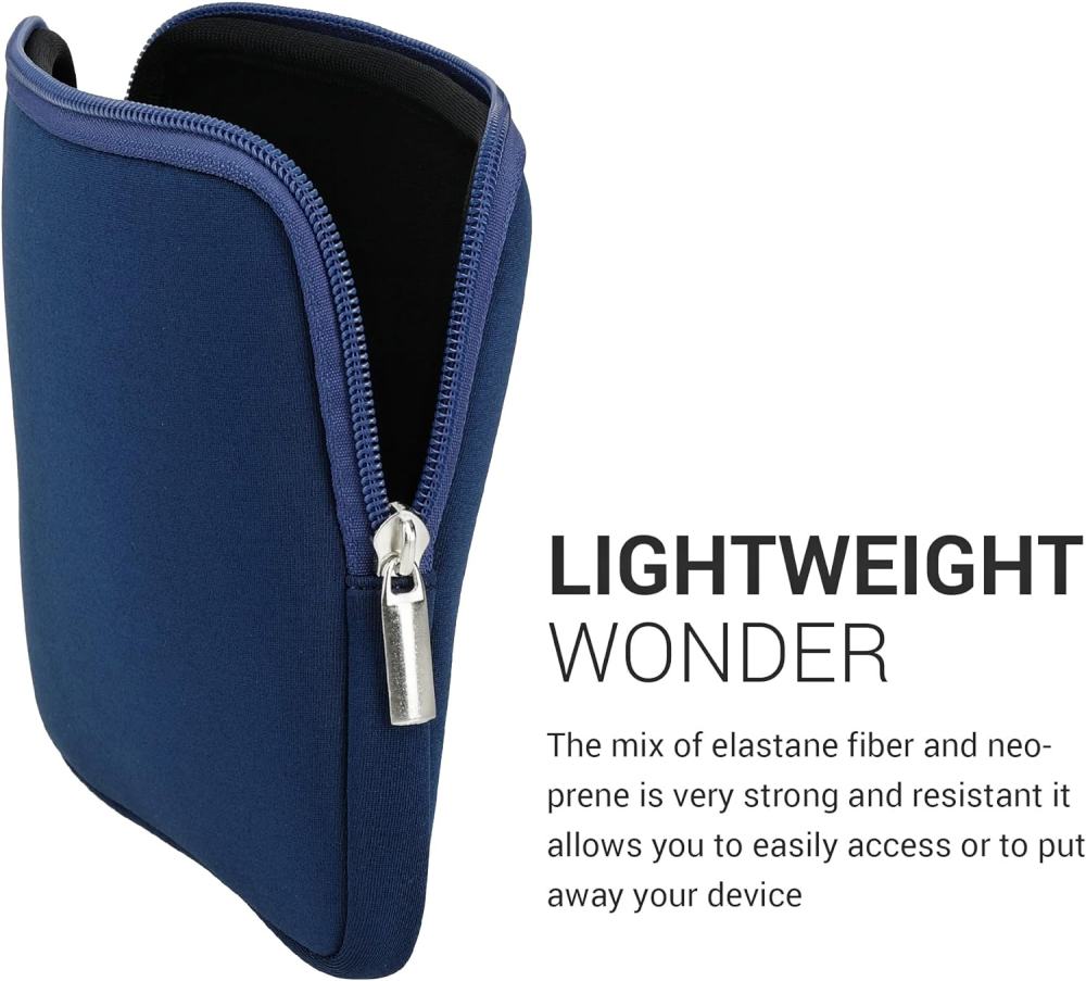 Púzdro KW Mobile Neoprene Zipper - KW5739717 - Univerzálne púzdro pre čítačky 6-7" - tmavo modré