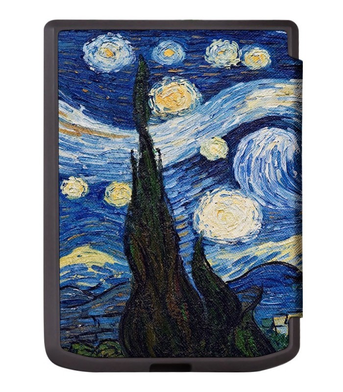 Puzdro B-SAFE LOCK 3511, obal na Pocketbook 629 Verse / 634 Verse Pro - magnetické zatváranie, AutoSleep, motív Gogh
