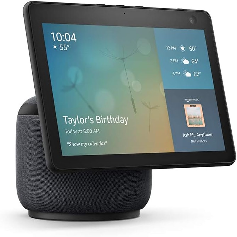 AMAZON ECHO SHOW 10 (2023, 3.GEN) - otočný hlasový asistent s displejom 10" - čierny