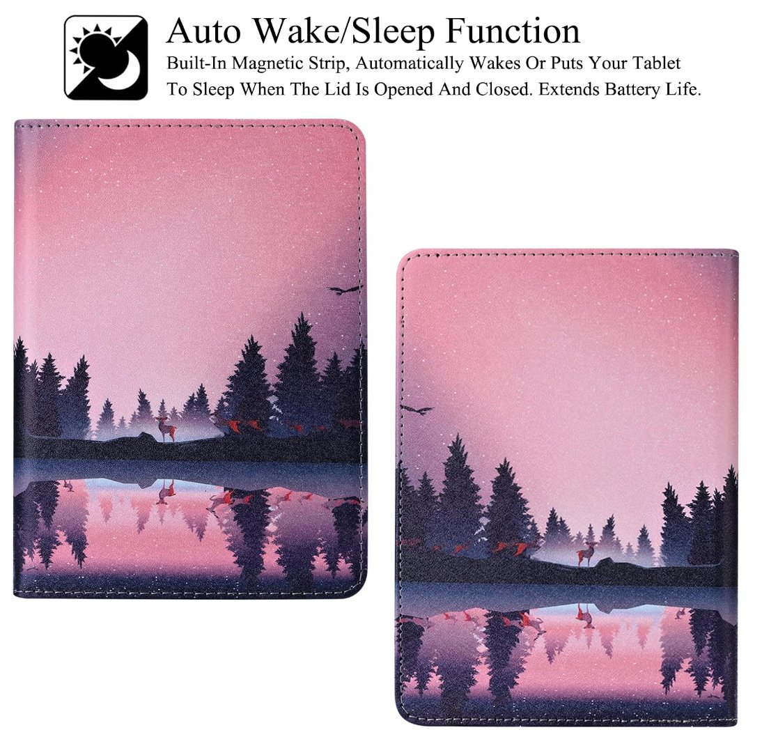 Púzdro KW Mobile Nightlake - KW5627102 - pre Pocketbook 616/617/627/628/632/633 - viacfarebné