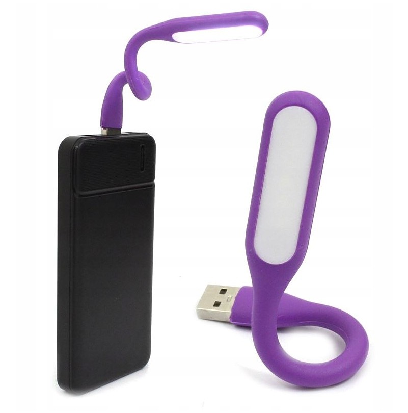 Gembird NL-01-PR - USB LED lampička ohybná, pre všetky čítačky - fialová