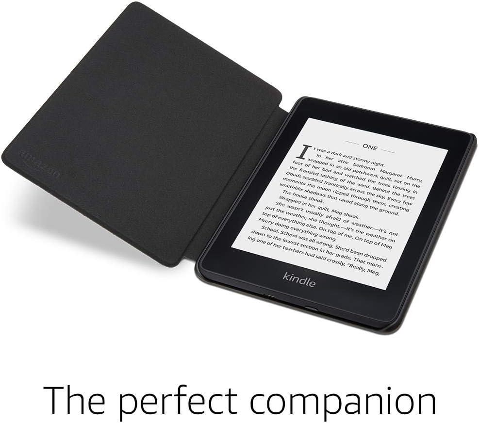 Originálne Amazon púzdro AMW-KP4-BL, PU koža, vodotesné - pre Amazon Kindle Paperwhite 4 (2018) - čierne