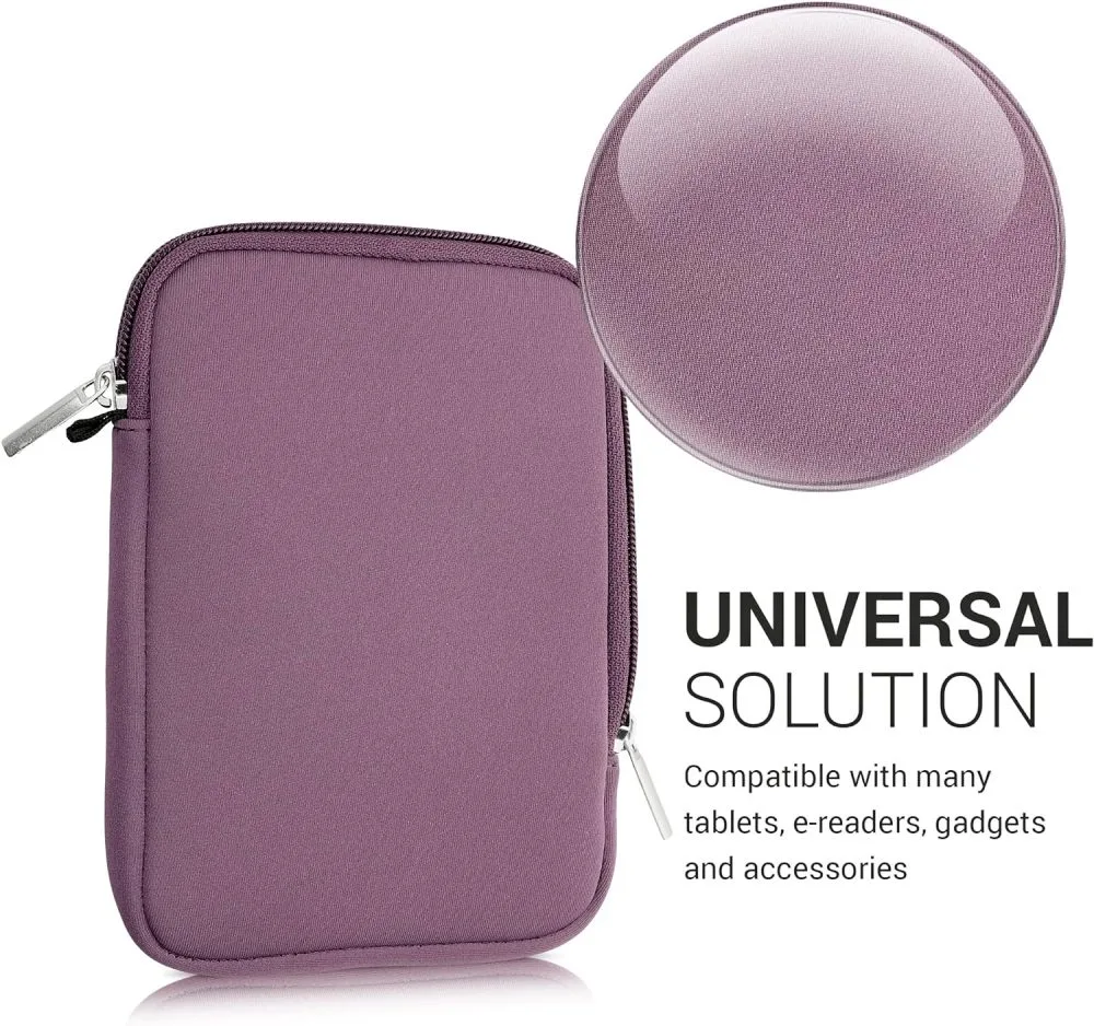Púzdro KW Mobile Neoprene Zipper - KW50334108 - Univerzálne púzdro pre čítačky 6" - vínové