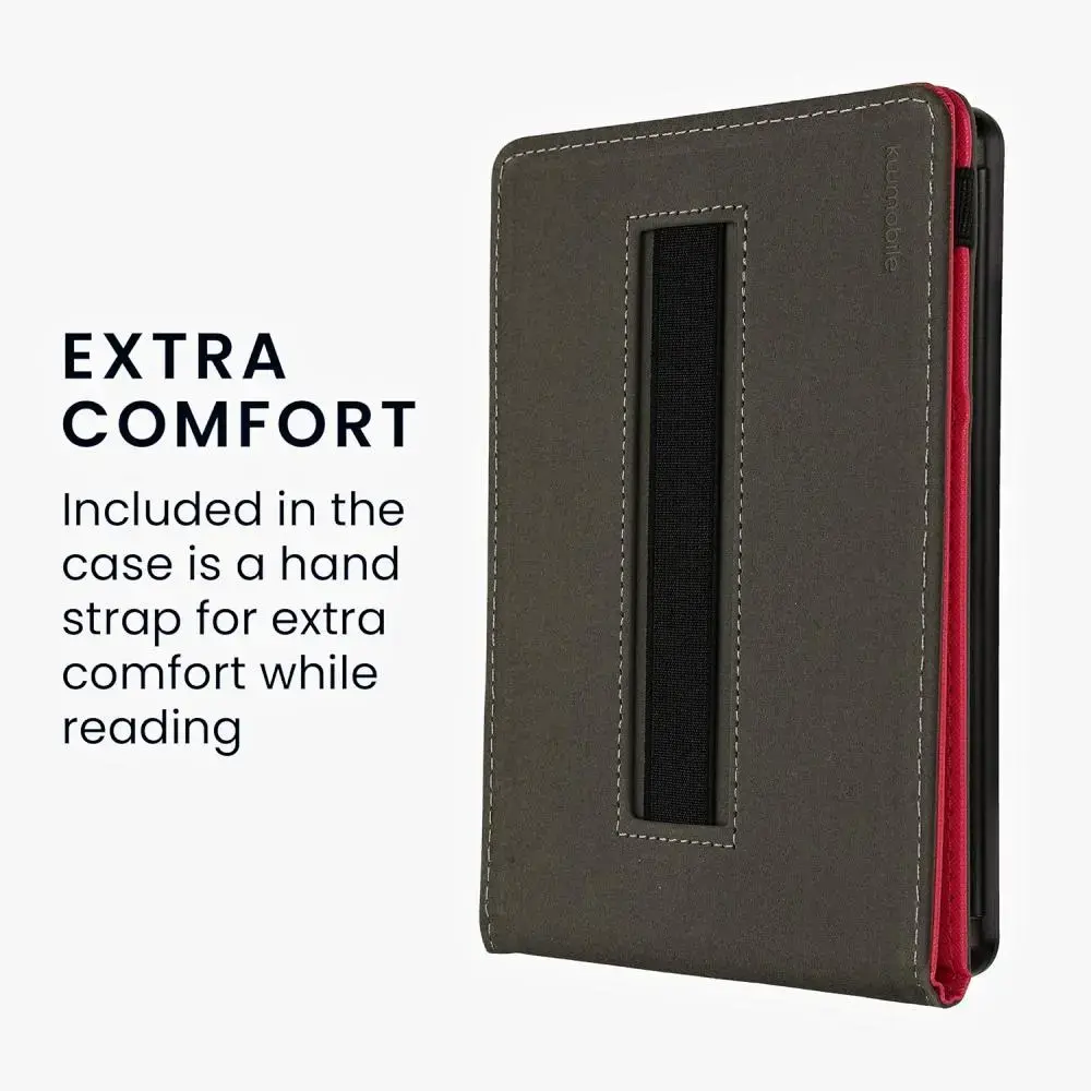 Puzdro KW Mobile - Case with Strap Stand - KW5626377 - pre Amazon Kindle Paperwhite 5 (2021) - tmavo ružové