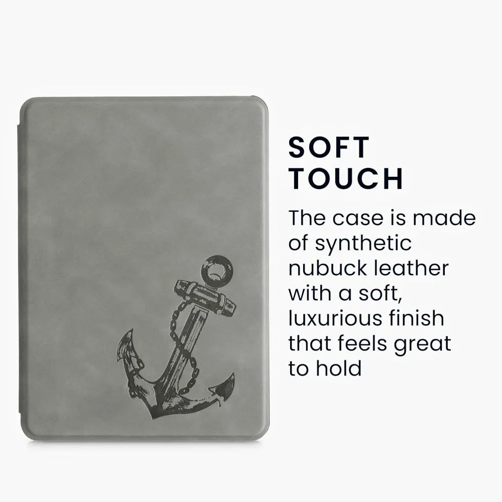 Puzdro KW Mobile - Vintage Anchor - KW5625709 - pre Amazon Kindle Paperwhite 5 (2021) - šedé