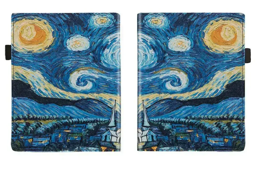 Fortress FT4005 - puzdro so stojanom pre Pocketbook 743 (G/C/K) - motív Gogh, magnet, AutoSleep