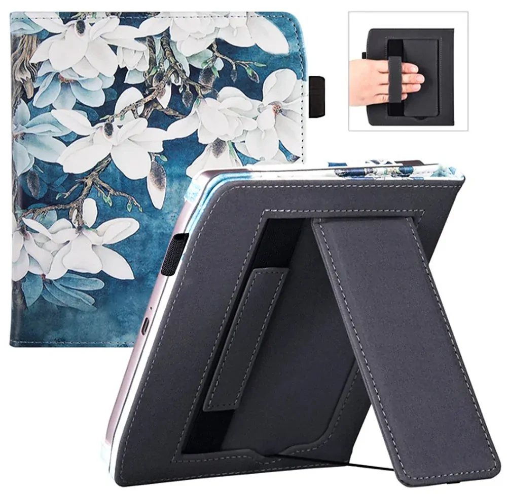 Fortress FT4035 - puzdro so stojanom pre Pocketbook 700 Era - motív Icy Garden, magnet, AutoSleep