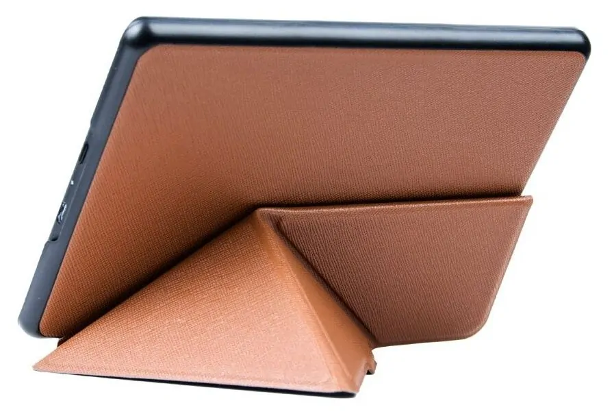 Puzdro Origami Durable Lock pre Pocketbook 614 / 615 / 624 / 625 / 626 - hnedé, stojan, magnet
