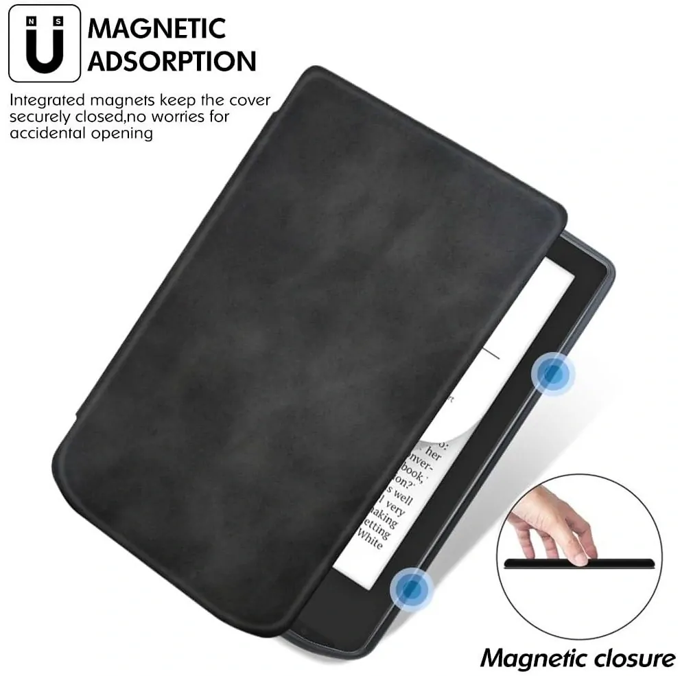 Armori Trimer T051, púzdro pre Pocketbook 629 Verse / 634 Verse Pro - magnetické zatváranie, AutoSleep, čierne