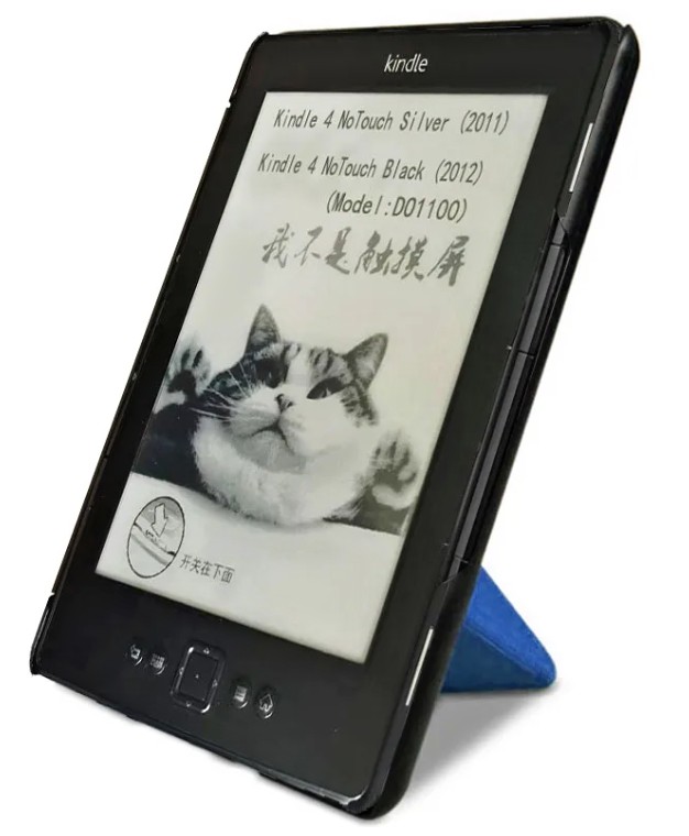 ARMORI STANDER S099, púzdro so stojanom Origami pre Amazon Kindle 4/5 - tmavo modré