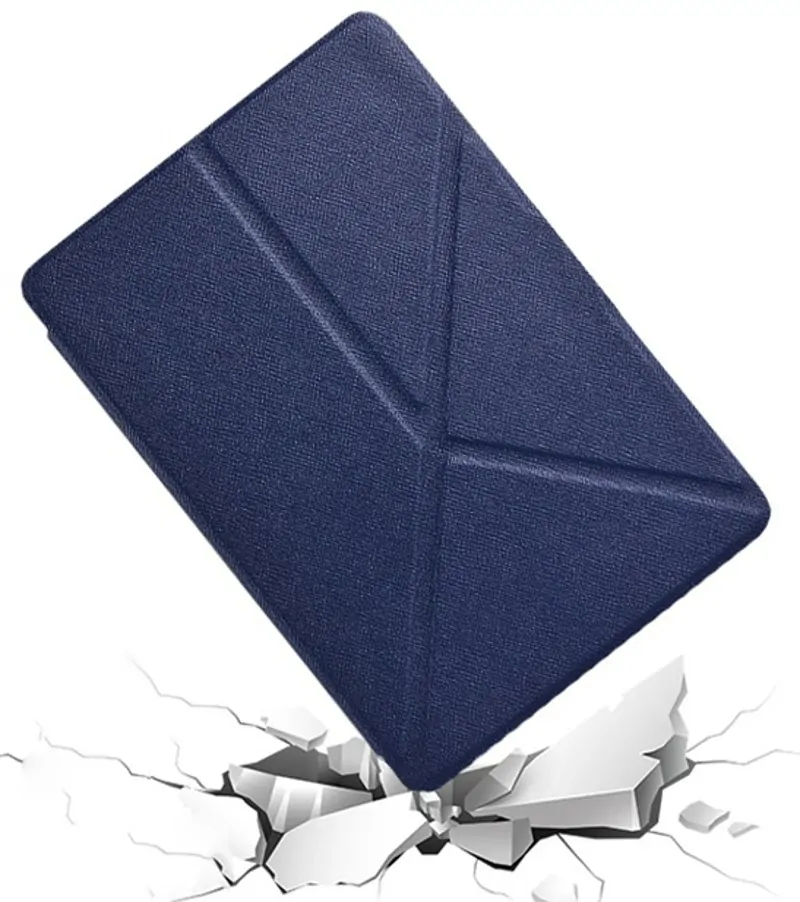 ARMORI STANDER S107, púzdro so stojanom Origami pre Amazon Kindle Voyage - tmavo modré