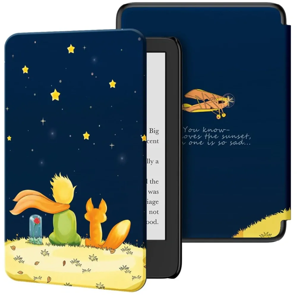Armori Trimer T115, púzdro pre Amazon Kindle Paperwhite 1/2/3 - magnetické zatváranie, AutoSleep, motív Little Prince