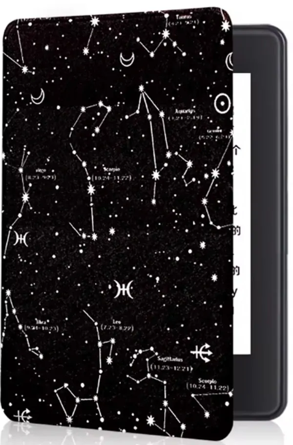 Armori Trimer T139, puzdro pre Amazon Kindle 6 (7. generácia) - magnetické zatváranie, AutoSleep, motív Constellation