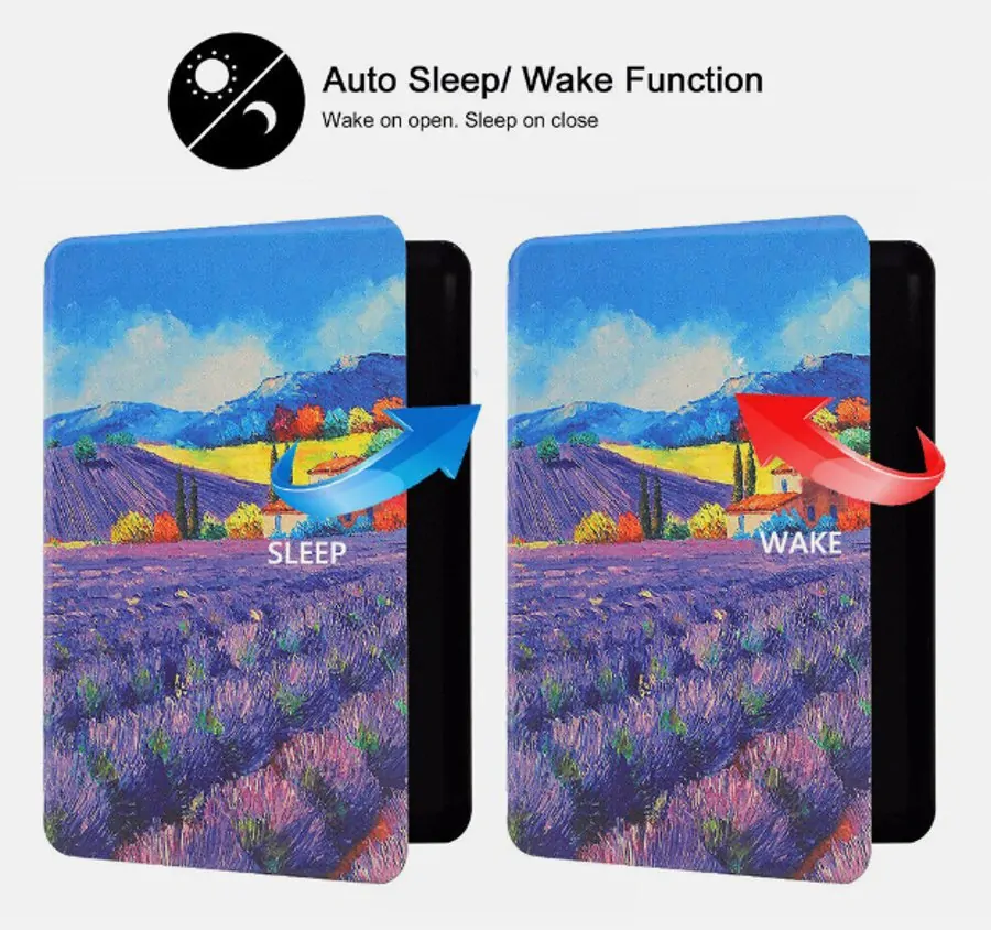 Armori Trimer T183, puzdro pre Pocketbook 616/617/618/627/628/632/633 - magnetické zatváranie, AutoSleep, motív Provence