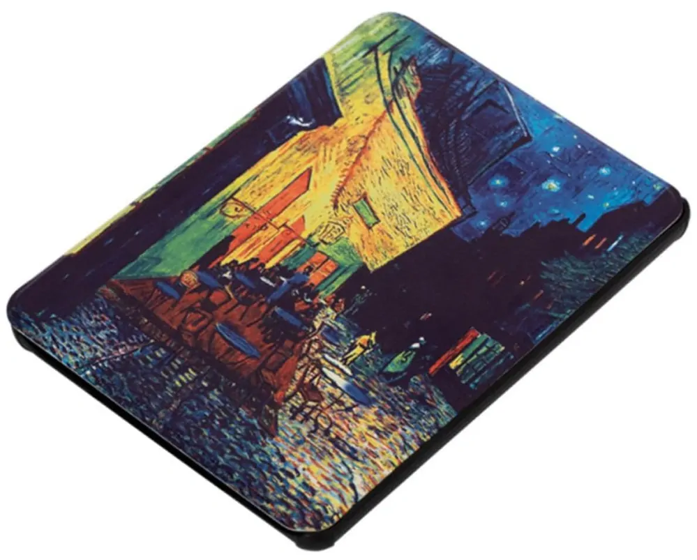 Armori Trimer T185, puzdro pre Pocketbook 616/617/618/627/628/632/633 - magnetické zatváranie, AutoSleep, motív Gogh Street