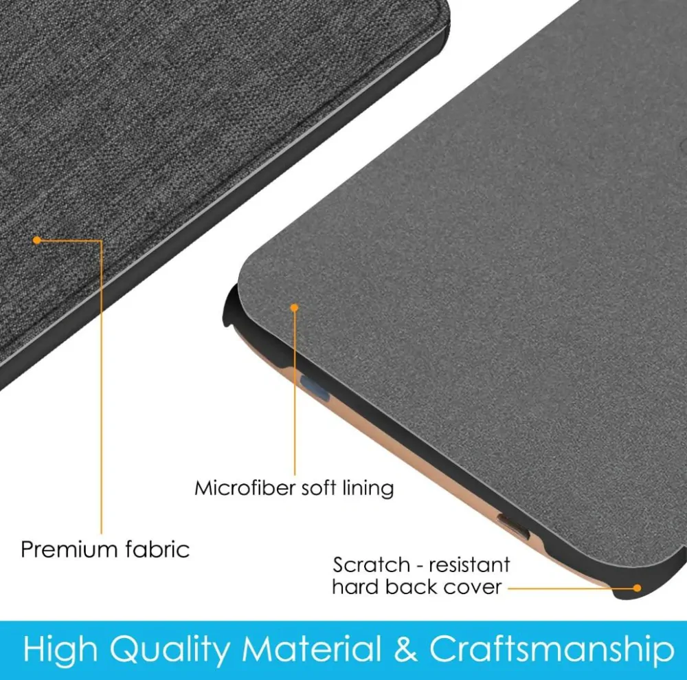 Armori Trimer T187, puzdro pre Pocketbook 616/617/618/627/628/632/633 - magnetické zatváranie, AutoSleep, motív Grey Canvas
