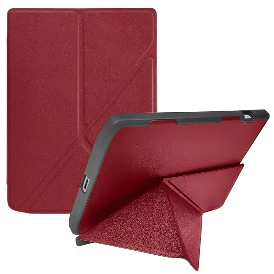 ARMORI STANDER S189, puzdro so stojanom Origami pre Pocketbook 743 G/C/K3 (InkPad4, Color 2, Color 3) - červené