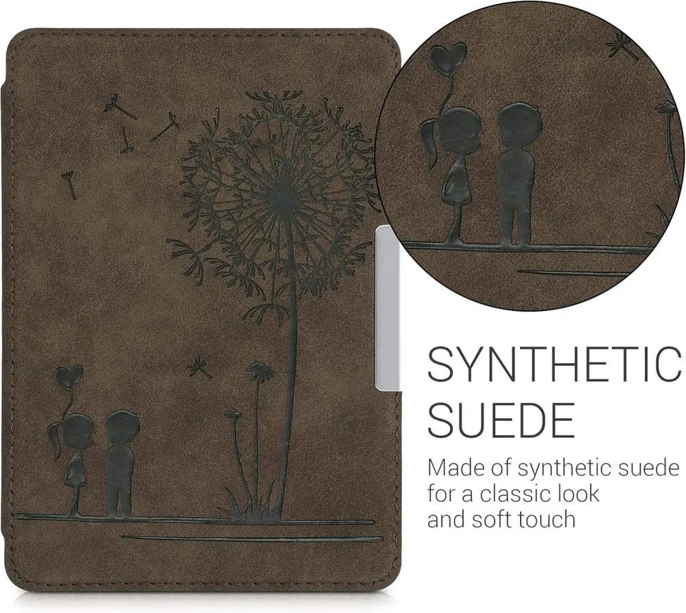 Puzdro KW Mobile Felt Dandelion Love - KW5492403 - pre Amazon Kindle Paperwhite 4 (2018) - hnedé
