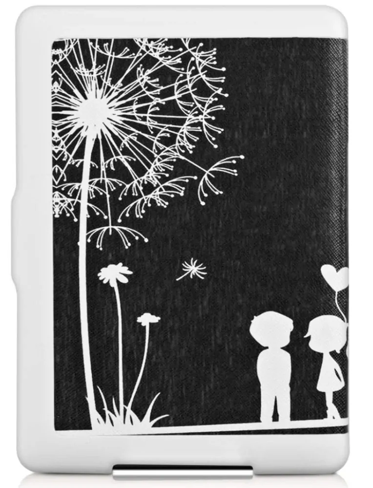 Puzdro KW Mobile - Dandelion Love - KW2313617 - pre Amazon Kindle Paperwhite 1/2/3 - čierne