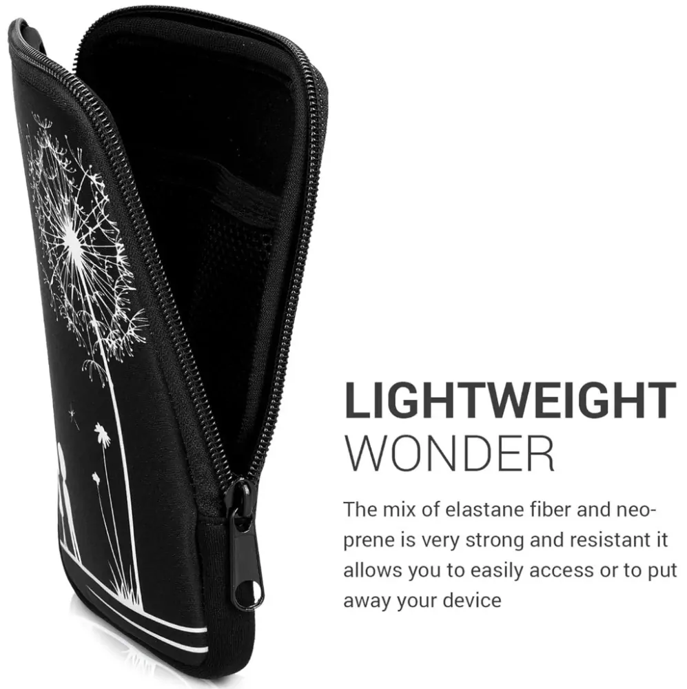 Puzdro KW Mobile Dandelion Love - KW5033506 - Univerzálne puzdro pre čítačky 6" - čierne