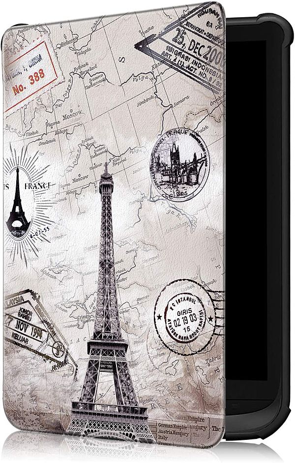 Puzdro Durable Lock PB-02 pre Pocketbook 616 / 617 / 618 / 627 / 628 / 632 / 633 - motív Paris